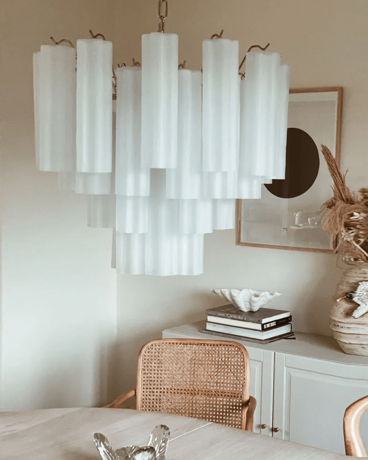 Brevenhill Glass Chandelier-Moonnatur