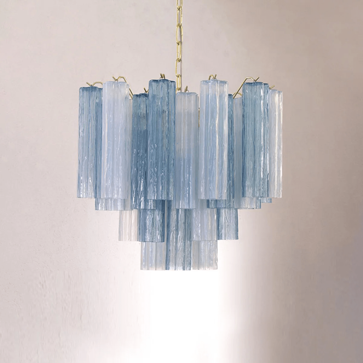 Brevenhill Glass Chandelier-Moonnatur