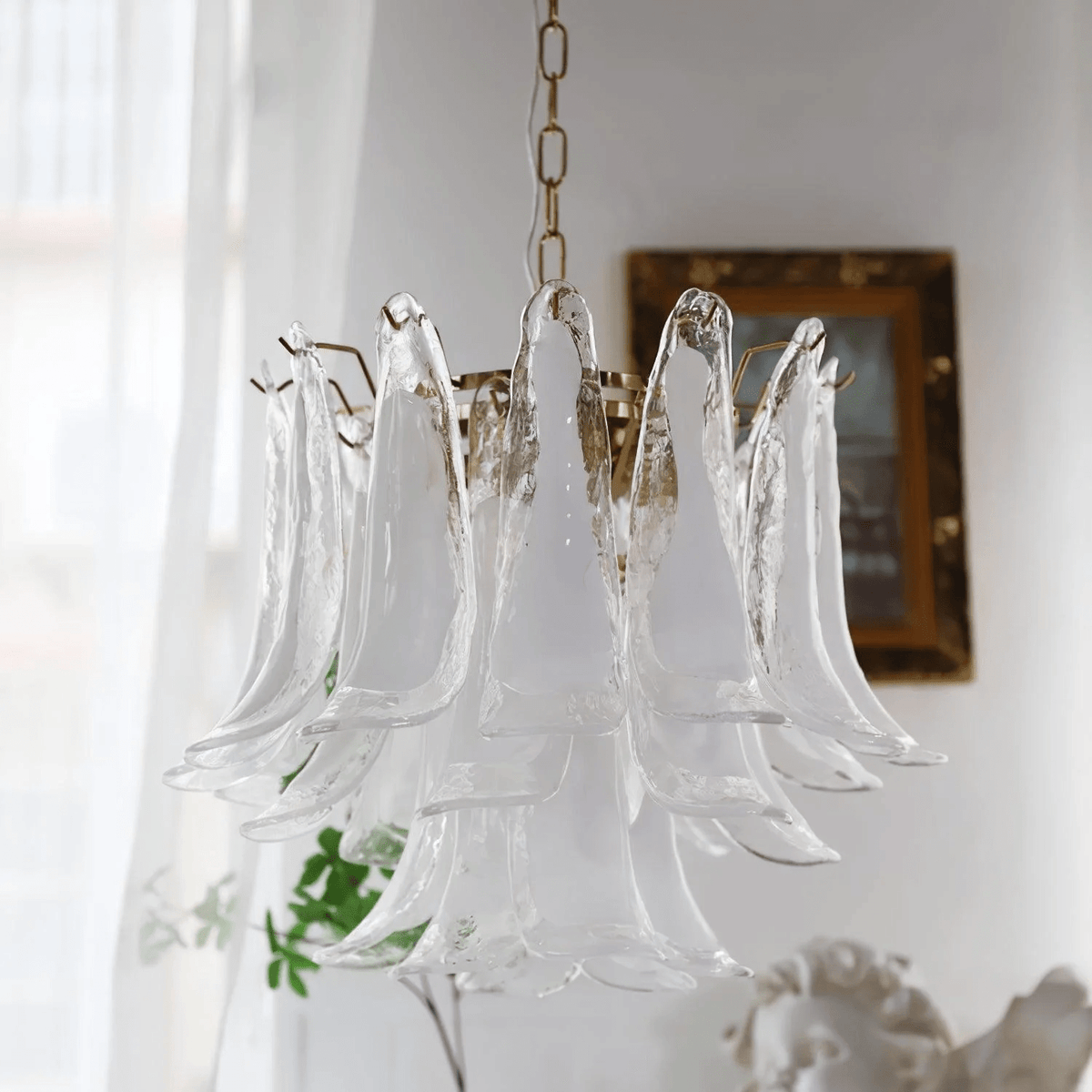Brenelley Glass Chandelier-Moonnatur
