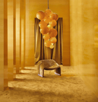 Laelera Glass Chandelier-Moonnatur