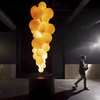 Laelera Glass Chandelier-Moonnatur