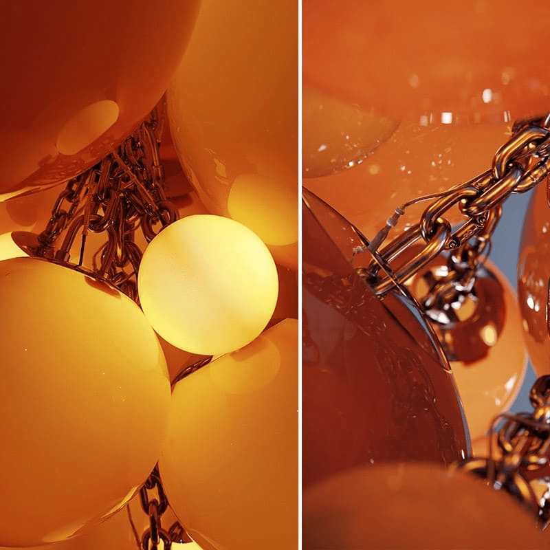 Laelera Glass Chandelier-Moonnatur
