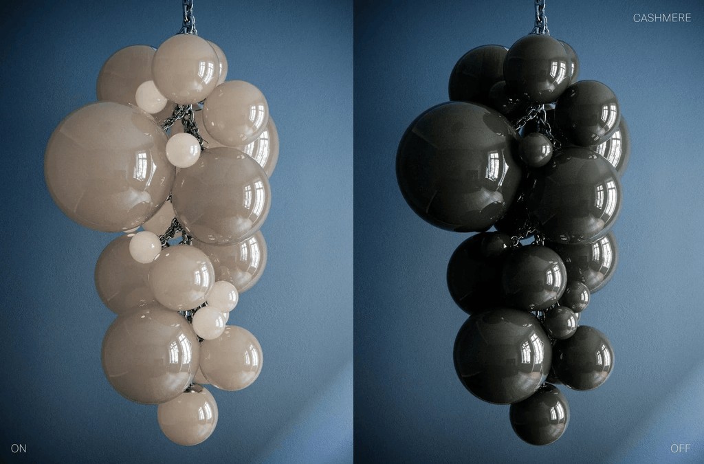 Laelera Glass Chandelier-Moonnatur