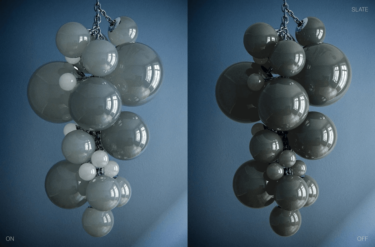 Laelera Glass Chandelier-Moonnatur