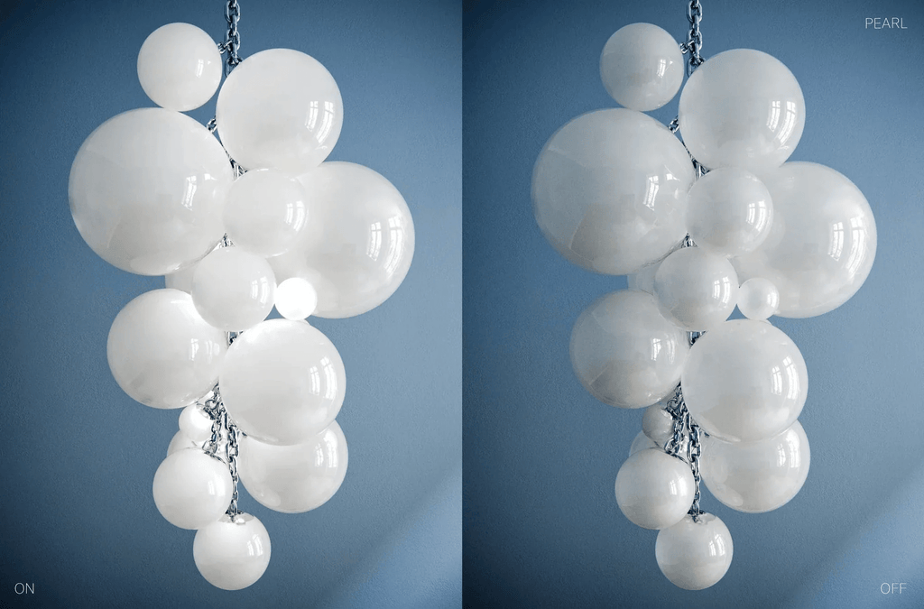 Laelera Glass Chandelier-Moonnatur