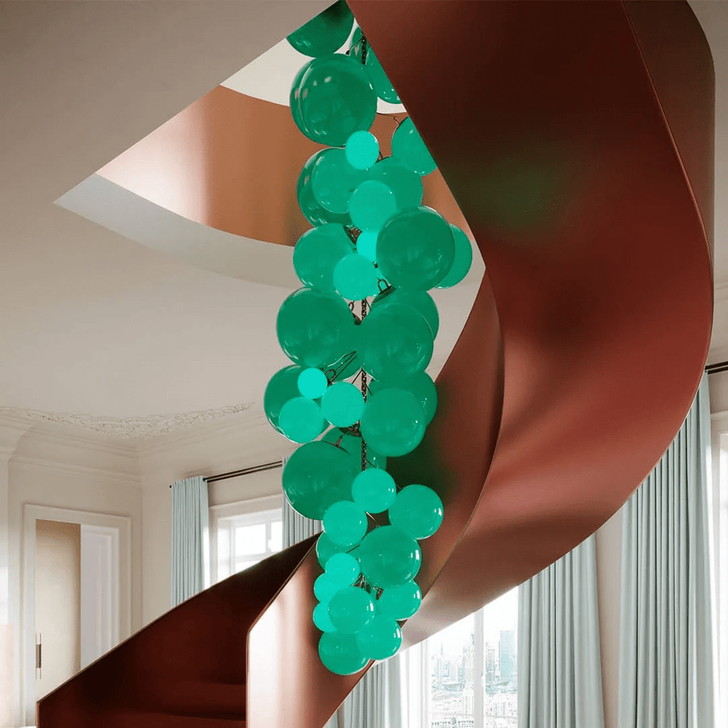 Laelera Glass Chandelier-Moonnatur