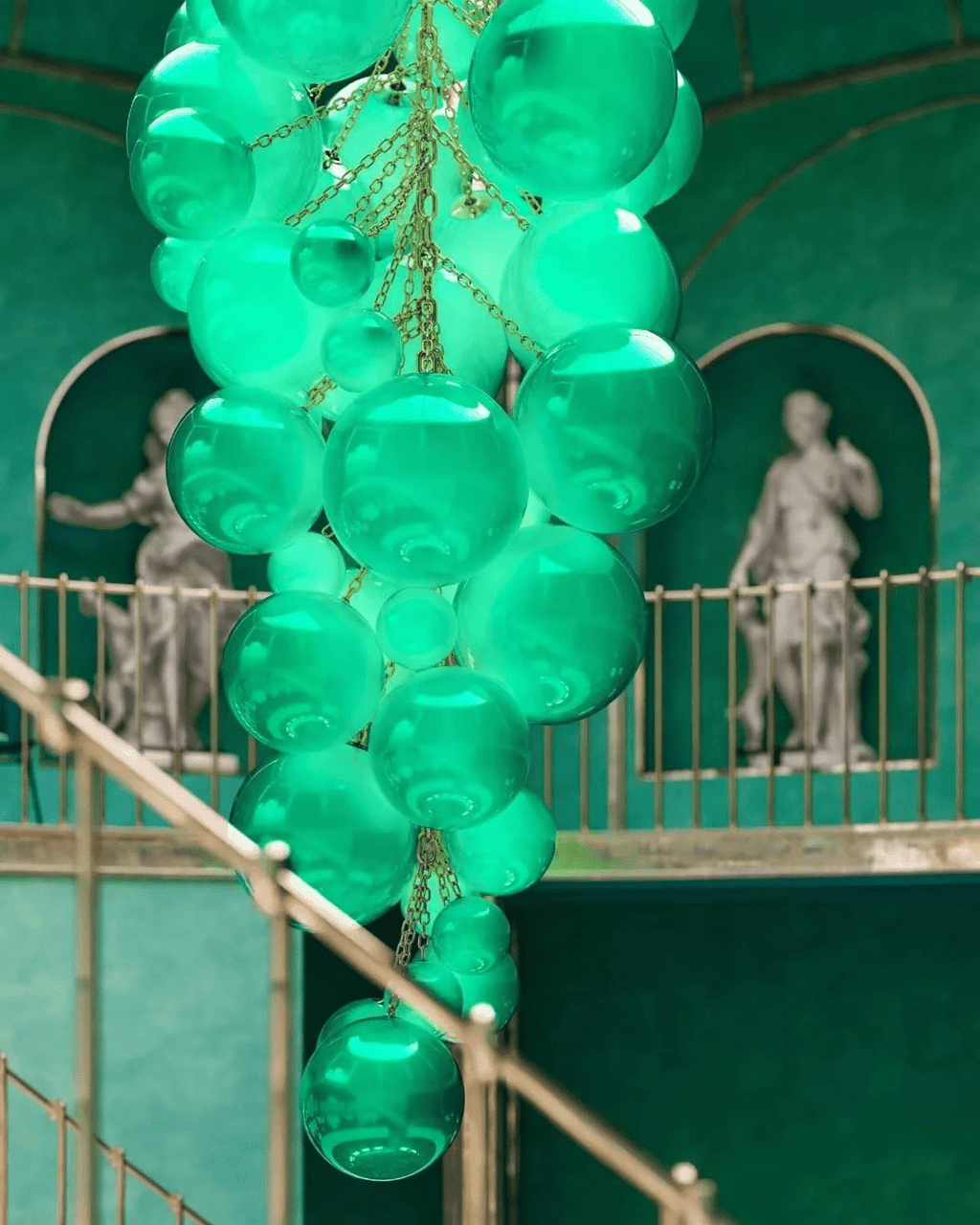 Laelera Glass Chandelier-Moonnatur