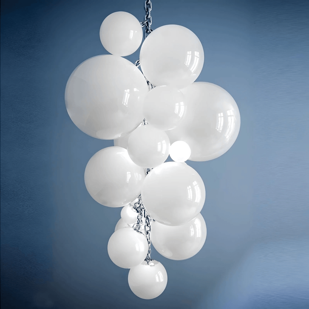 Laelera Glass Chandelier-Moonnatur