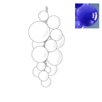 Laelera Glass Chandelier-Moonnatur