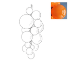Laelera Glass Chandelier-Moonnatur