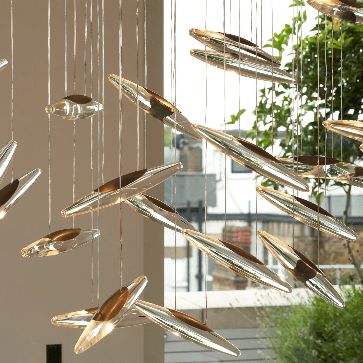 Wrenia Glass Chandelier-Moonnatur
