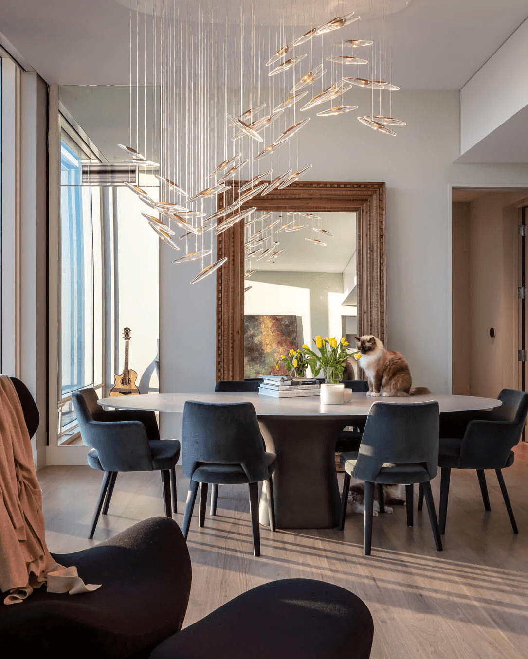 Wrenia Glass Chandelier-Moonnatur