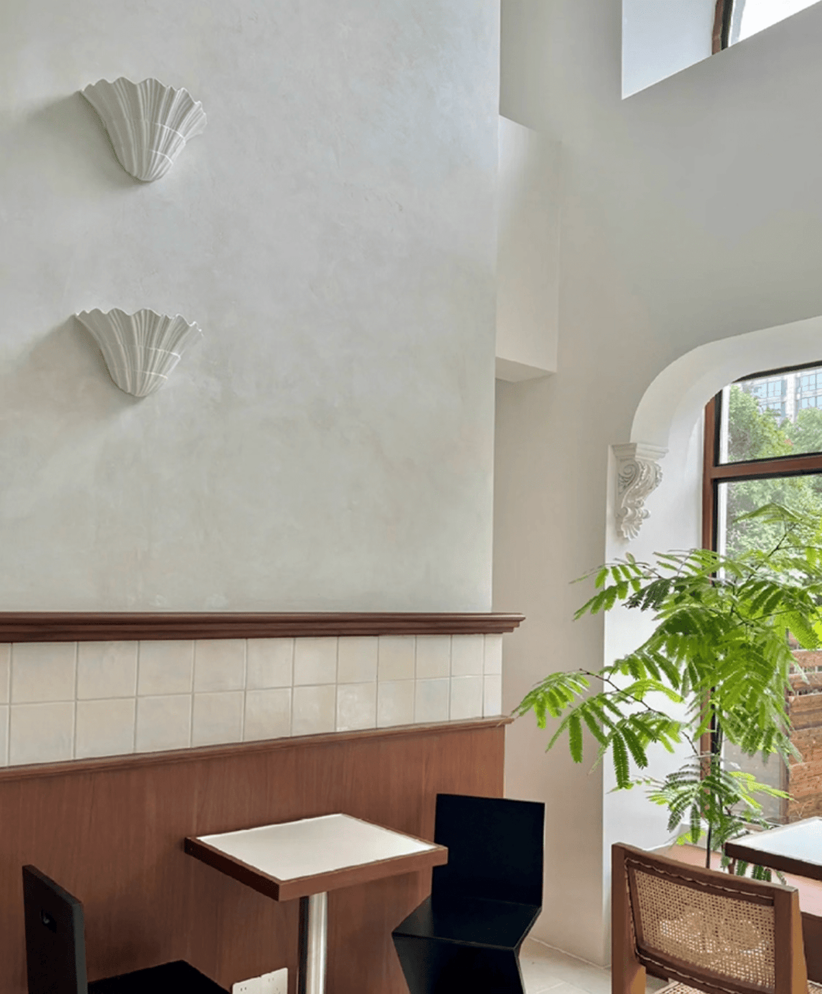 Altonwood Plaster Wall Light-Moonnatur