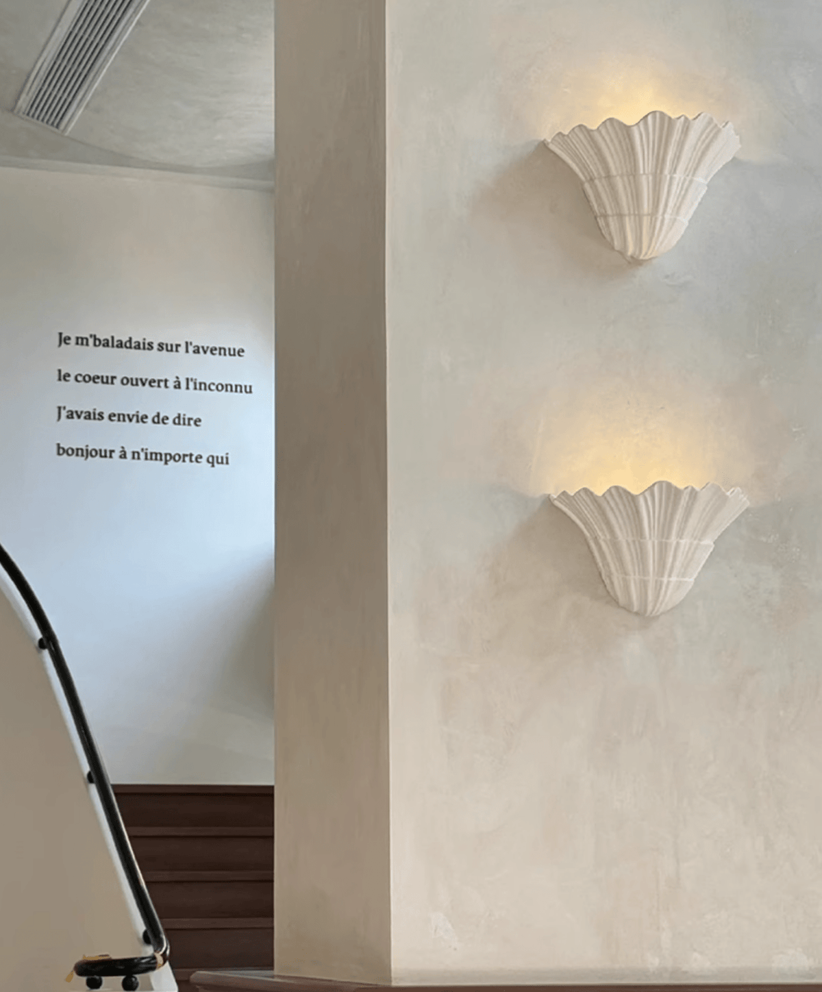 Altonwood Plaster Wall Light-Moonnatur