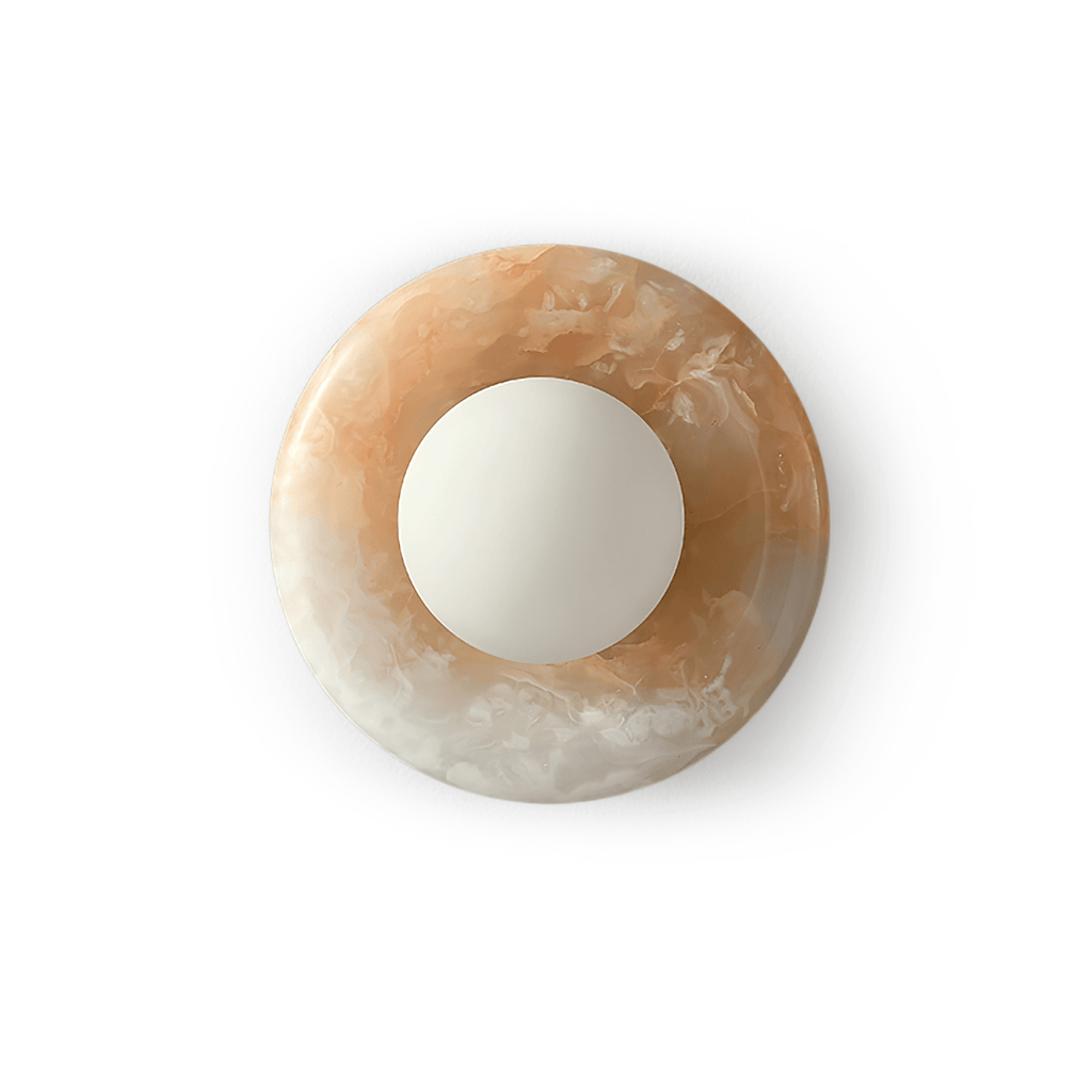 Elseneth Travertine Wall Light-Moonnatur