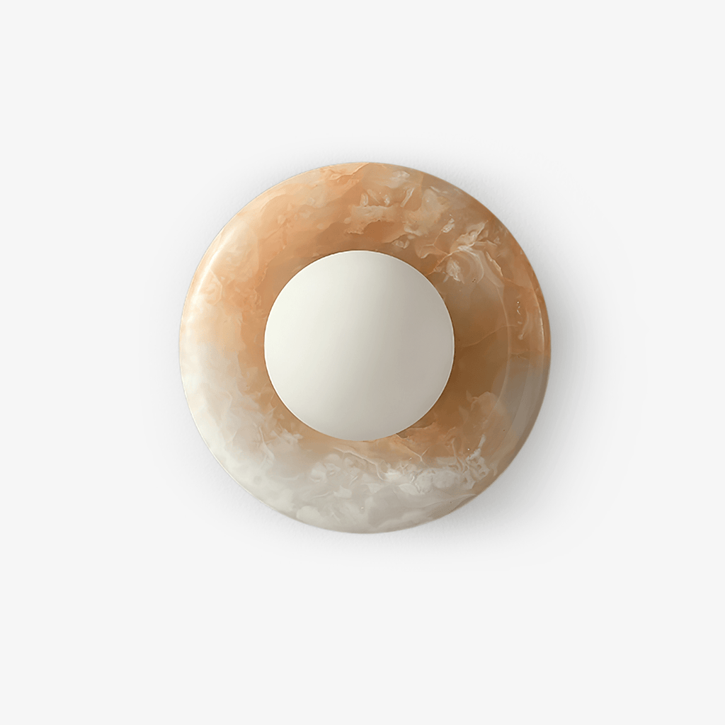 Elseneth Travertine Wall Light-Moonnatur