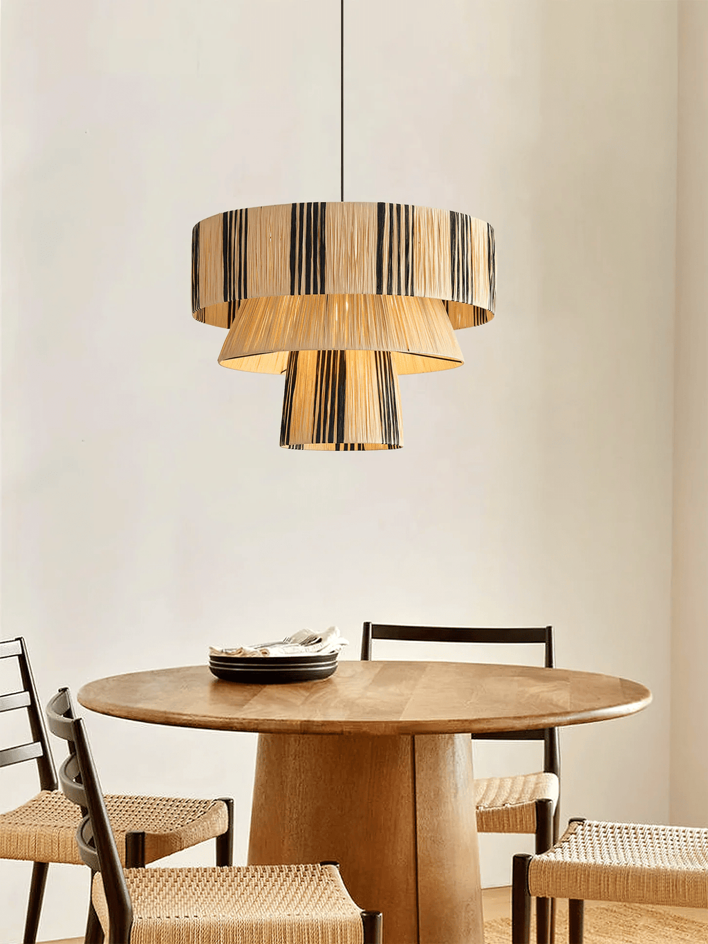 Rovenoria Raffia Pendant Light-Moonnatur