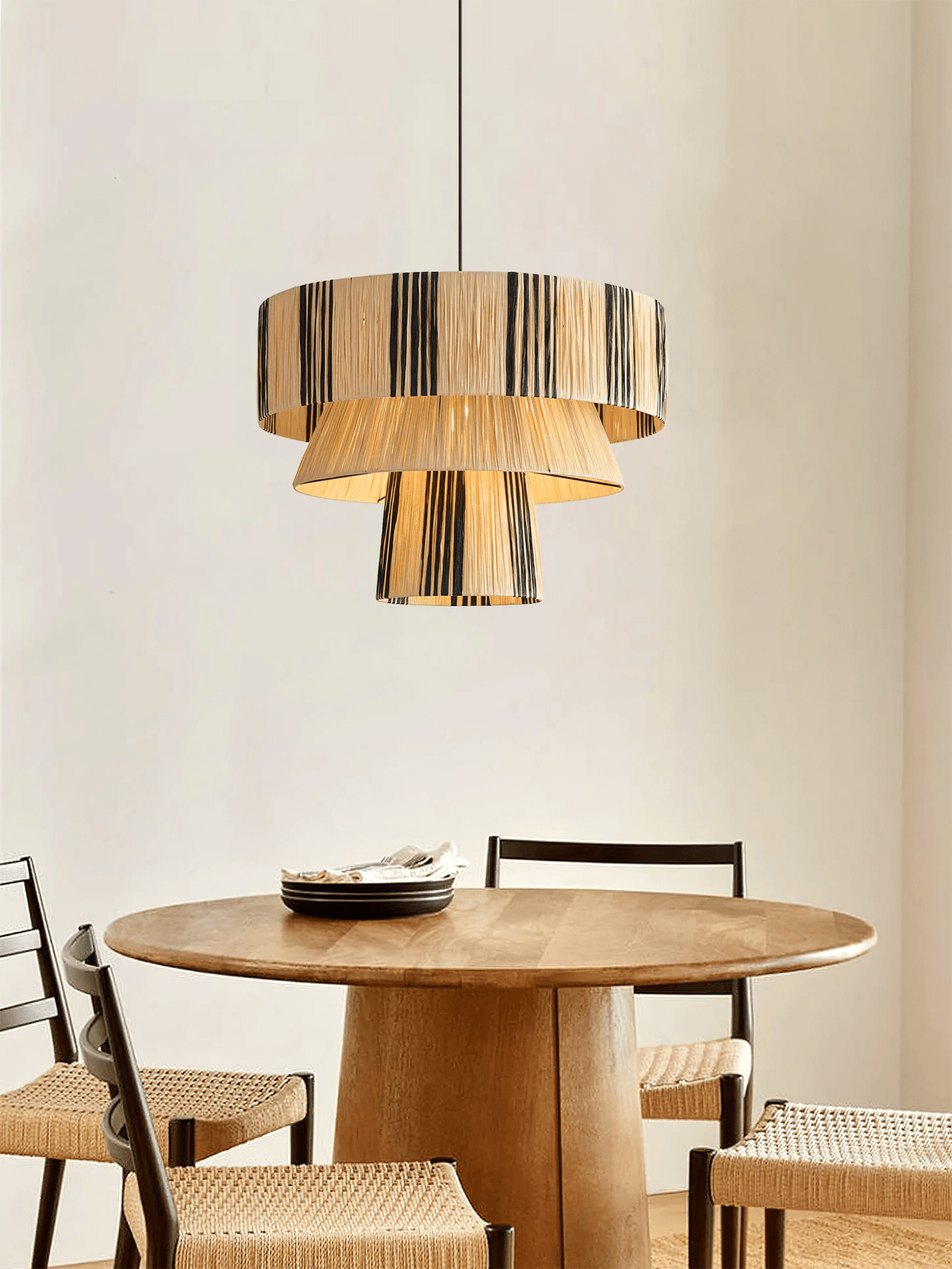 Rovenoria Raffia Pendant Light-Moonnatur