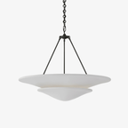 Fenrenwyn Plaster Pendant Light-Moonnatur