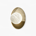 Ainsford Alabaster Wall Light-Moonnatur