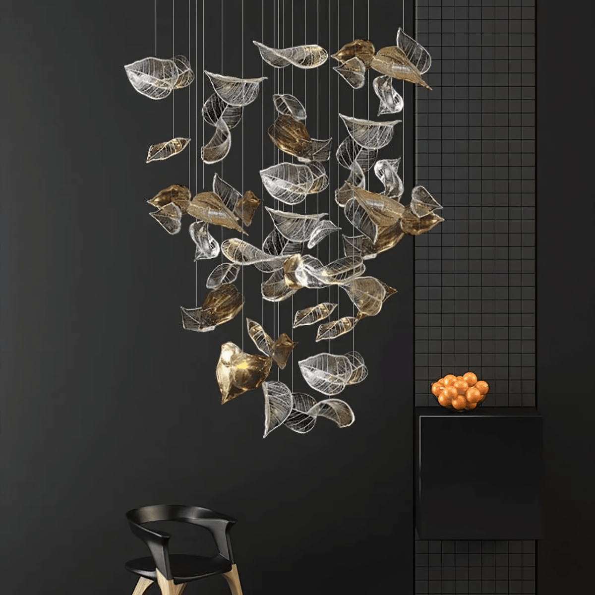 Helmira Glass Chandelier-Moonnatur