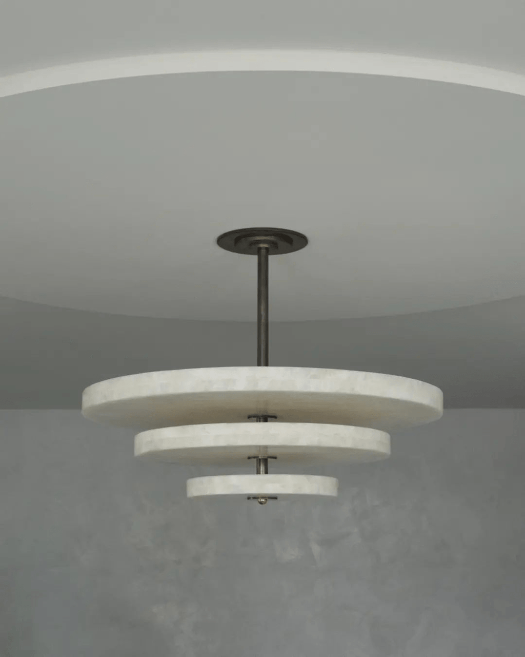 Yarrelholm Alabaster Chandelier-Moonnatur