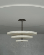 Yarrelholm Alabaster Chandelier-Moonnatur