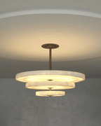 Yarrelholm Alabaster Chandelier-Moonnatur
