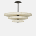 Yarrelholm Alabaster Chandelier-Moonnatur