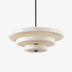 Yarrelholm Alabaster Chandelier-Moonnatur