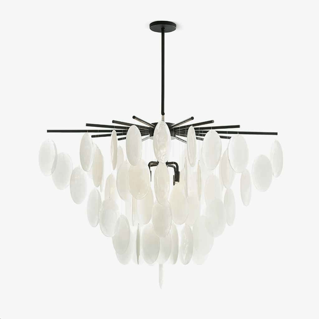 Zelvenheath Glass Chandelier-Moonnatur