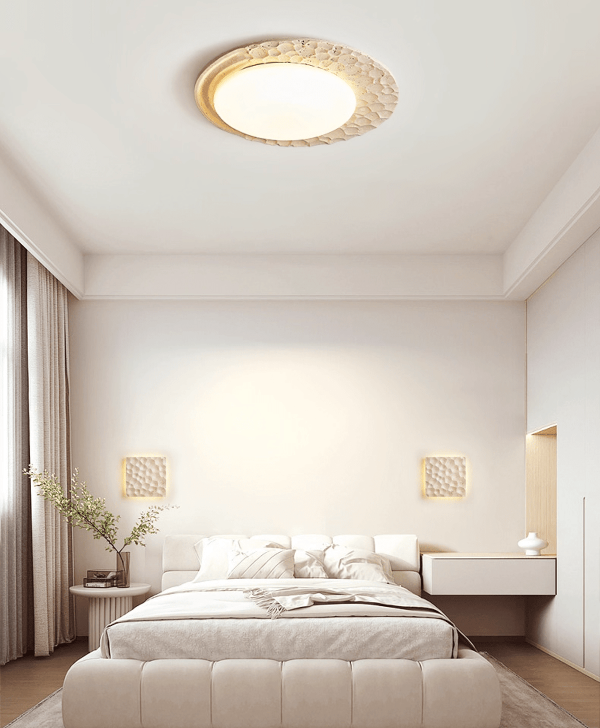 Verrenmere Travertine Ceiling Light-Moonnatur