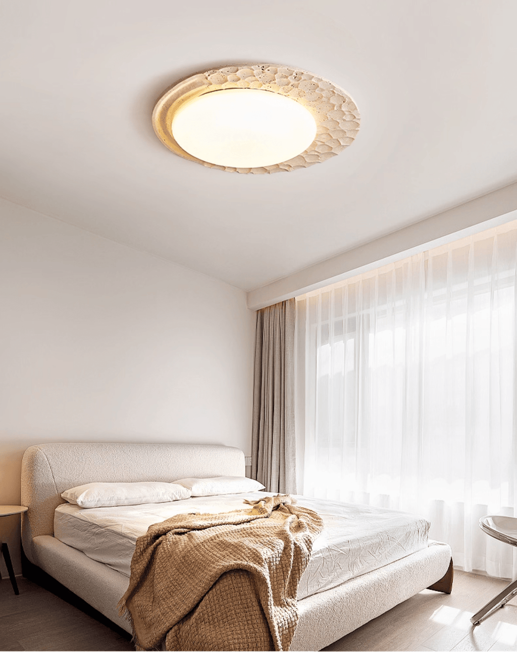 Verrenmere Travertine Ceiling Light-Moonnatur