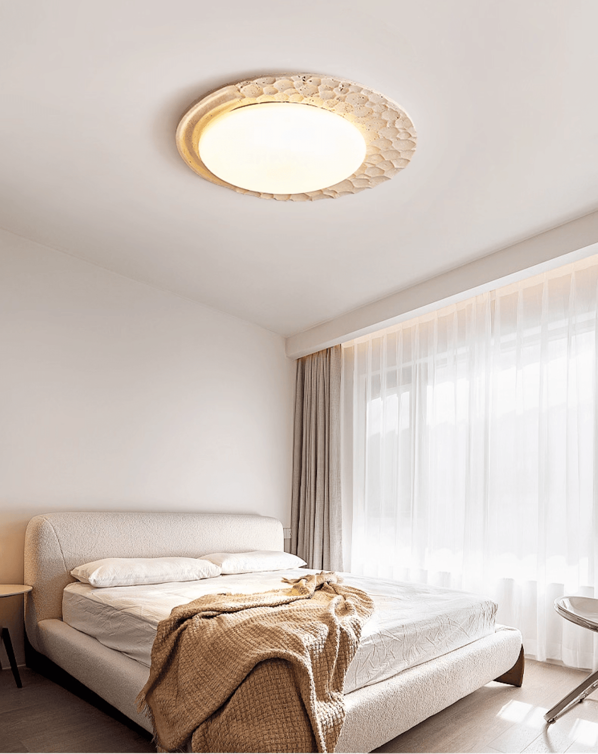Verrenmere Travertine Ceiling Light-Moonnatur