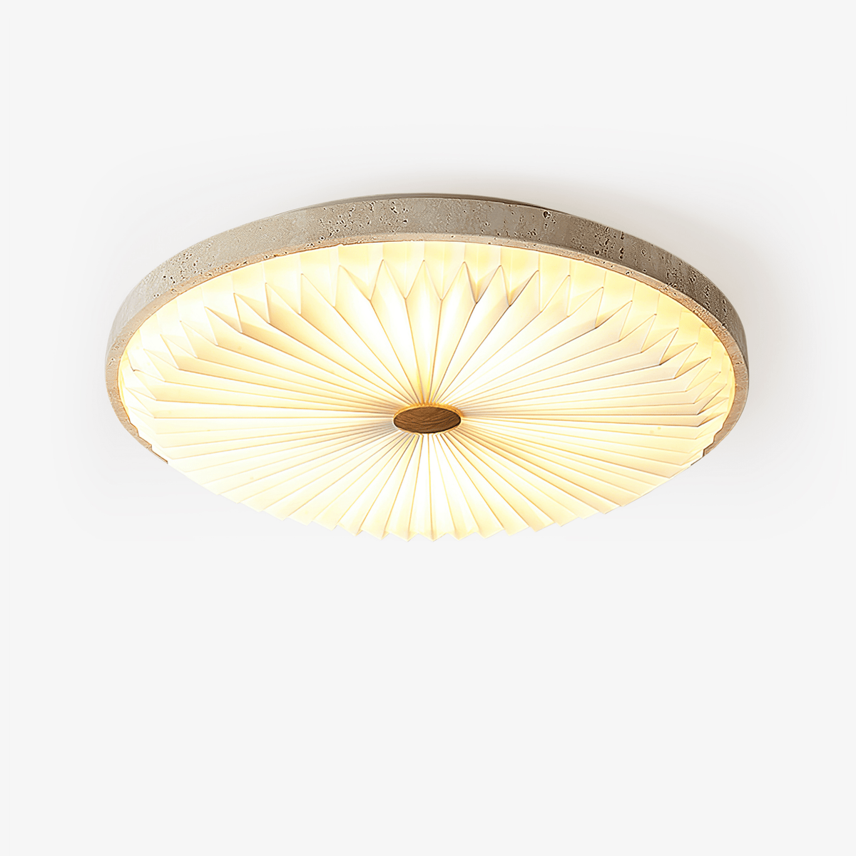 Tarnelara Travertine Ceiling Light-Moonnatur