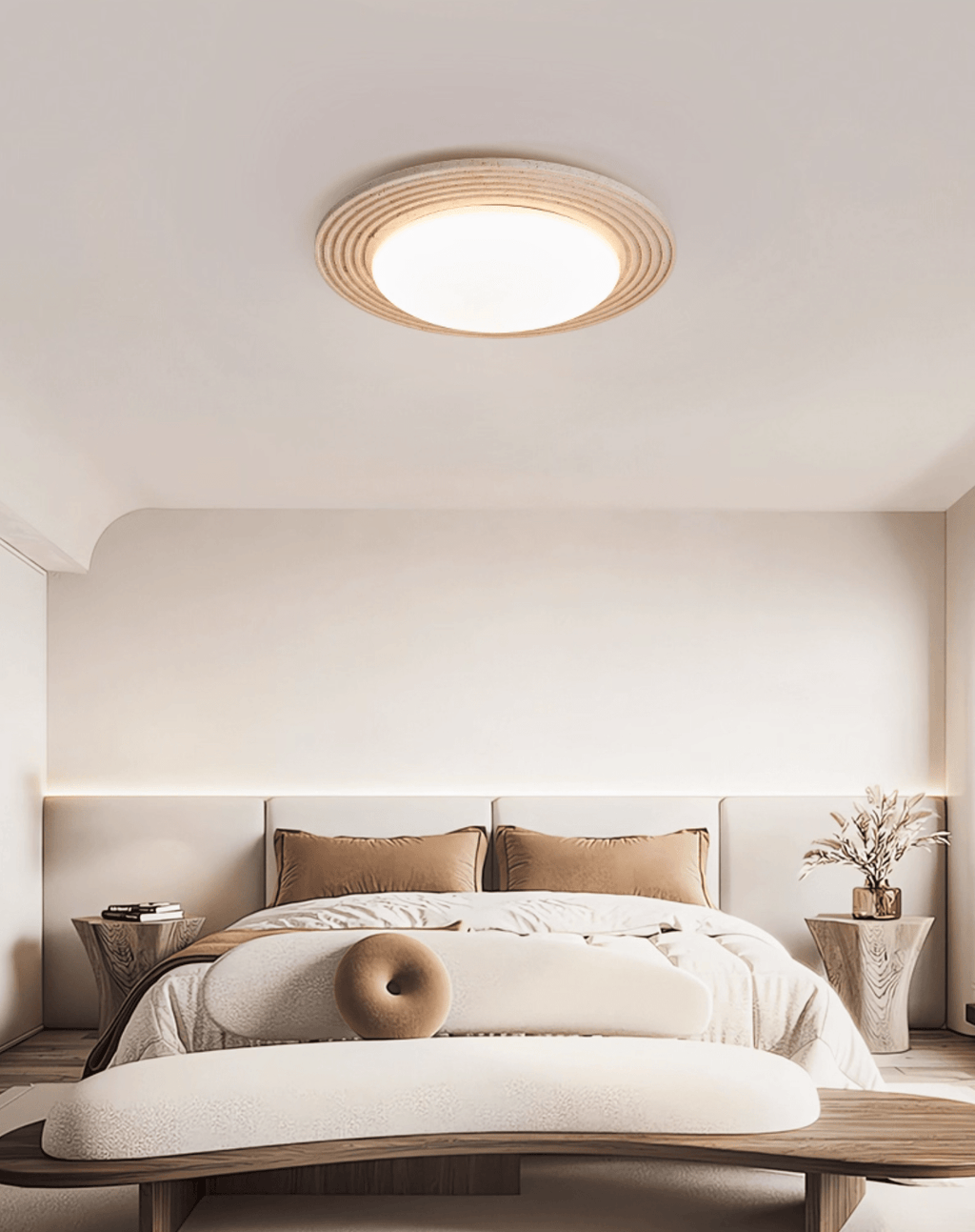 Tardenenis Travertine Ceiling Light-Moonnatur