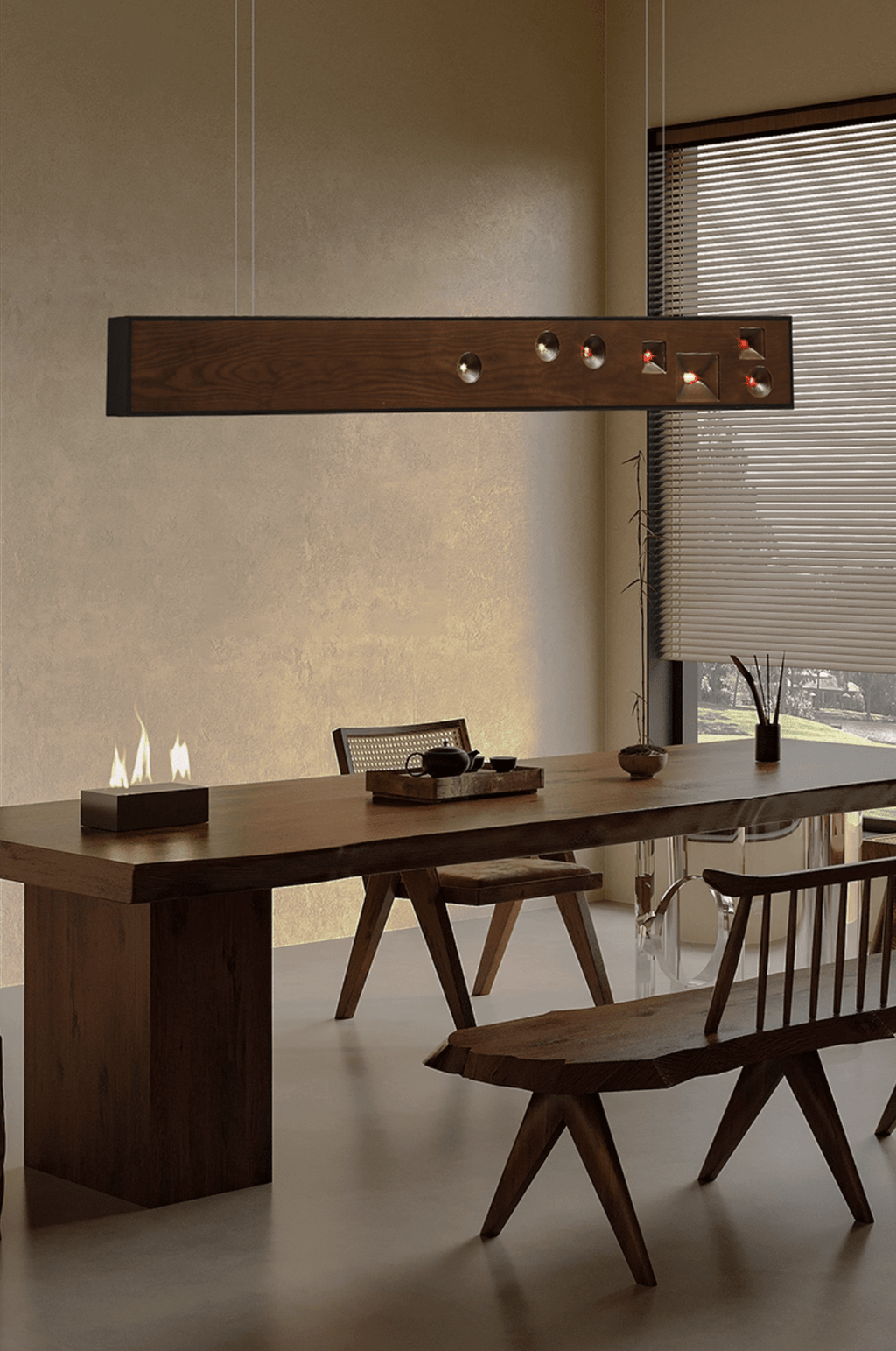 Dorrenaria Wood Pendant Light-Moonnatur