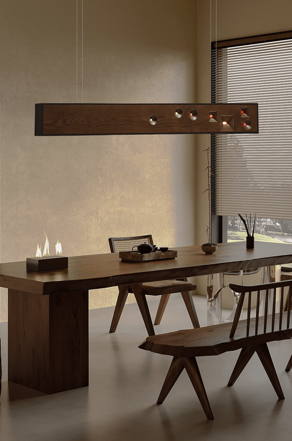 Dorrenaria Wood Pendant Light-Moonnatur