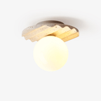 Mardenhill Travertine Ceiling Light-Moonnatur