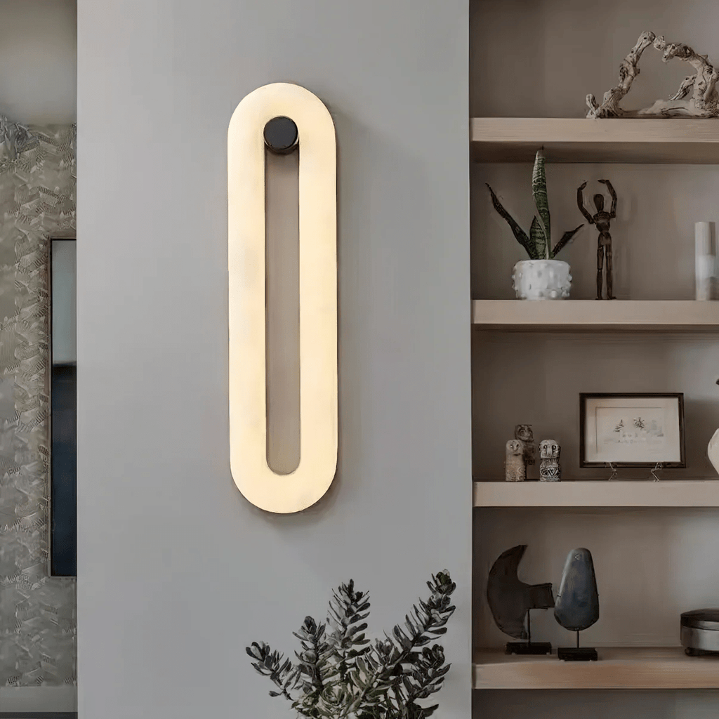 Lindelbrook Alabaster Wall Light-Moonnatur