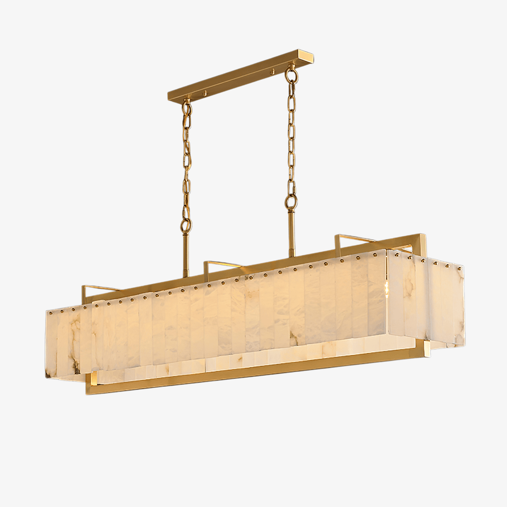 Kilvenholm Alabaster Chandelier-Moonnatur