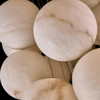 Zelvenena Alabaster Chandelier-Moonnatur