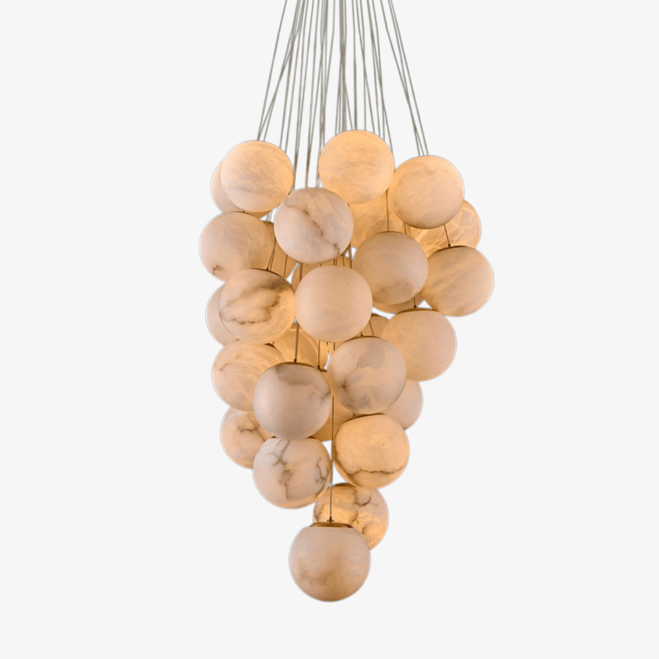 Fendellyn Alabaster Chandelier-Moonnatur