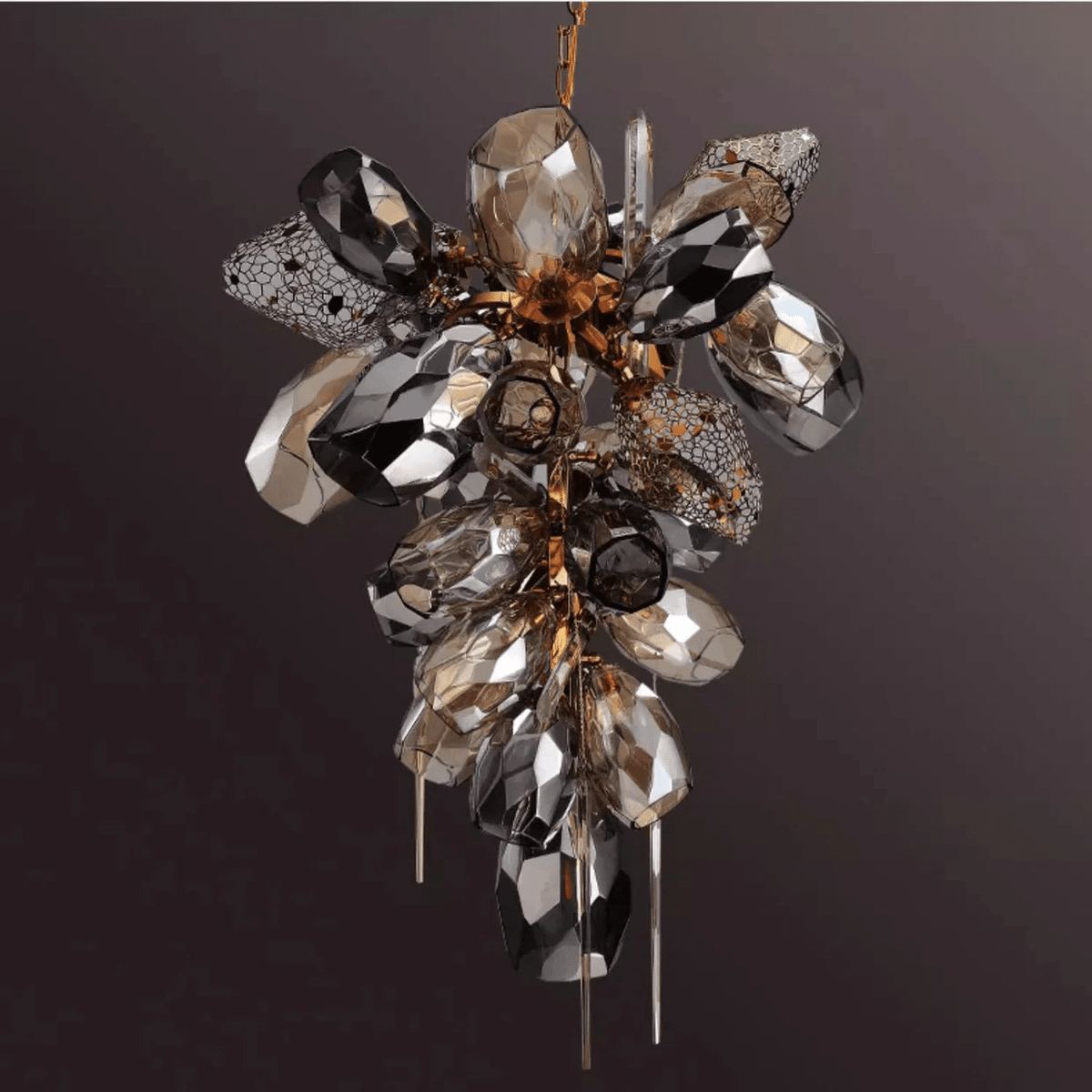 Farnelwynne Glass Chandelier-Moonnatur