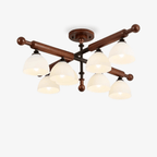 Marvenley Rubberwood Ceiling Light-Moonnatur