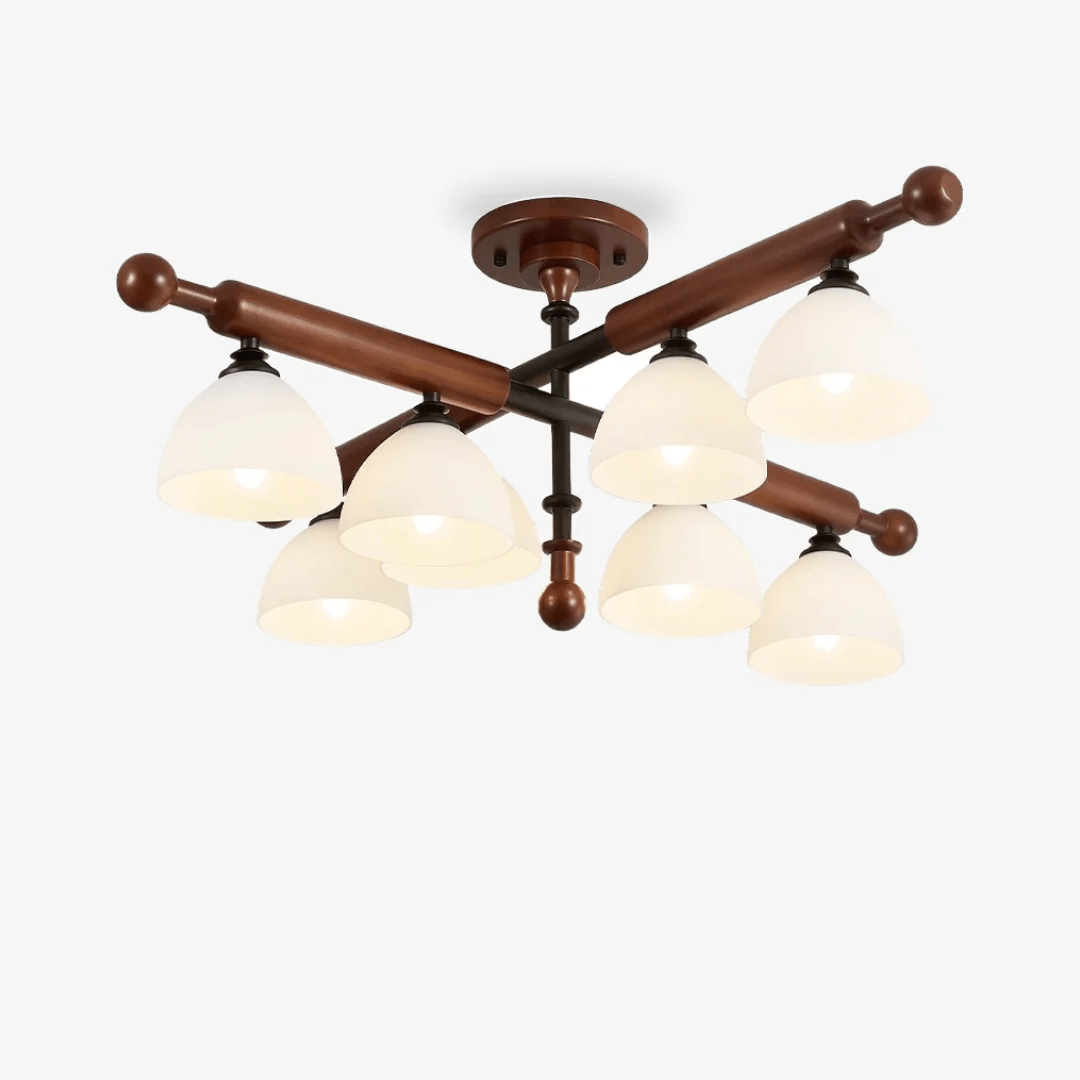Marvenley Rubberwood Ceiling Light-Moonnatur