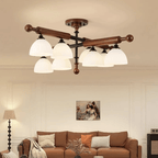 Marvenley Rubberwood Ceiling Light-Moonnatur