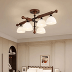 Marvenley Rubberwood Ceiling Light-Moonnatur