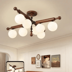 Marvenley Rubberwood Ceiling Light-Moonnatur