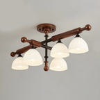 Marvenley Rubberwood Ceiling Light-Moonnatur